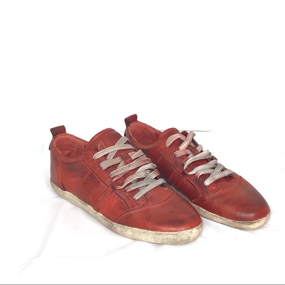 Liebeskind Berlin Red Leather Shoes EU 40 US 10 - Picture 2 of 6